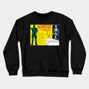 Monster Size Monsters comic book ad Crewneck Sweatshirt